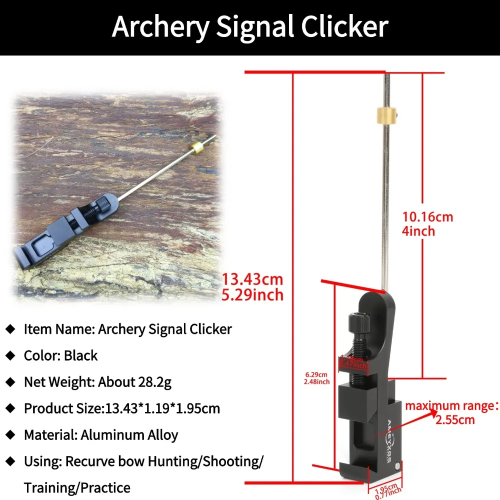 Clicker Magnético Recurvo - Accesorio Caza Tiro Arco Ajustable - imagen 4