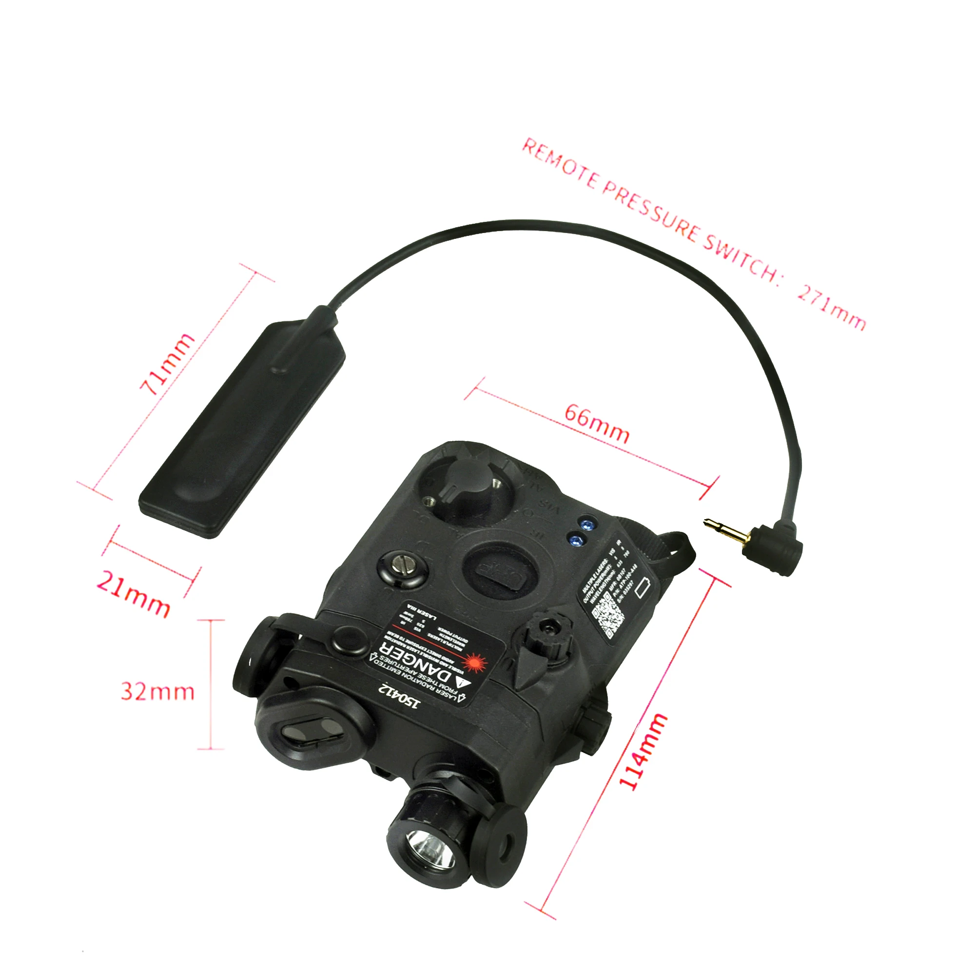 PEQ-15 PEQ 15 LA5C NGAL L3 Armas tácticas rojas y verdes Luz de explorador Linterna LED Zenitco Perst 4 Dispositivo combinado Verde y IR - imagen 3