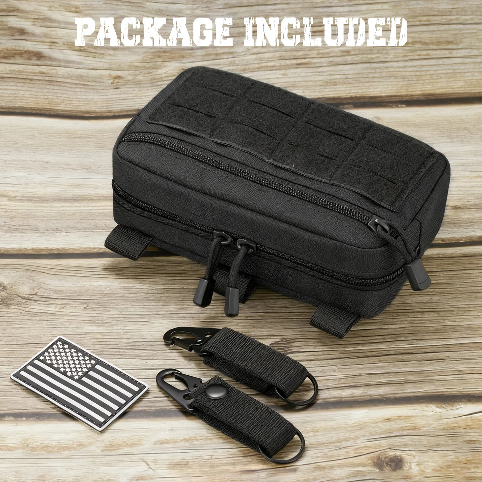 Bolsa para herramientas de utilidad MOLLE, riñonera táctica EDC, bolsa de primeros auxilios EMT de emergencia - imagen 2