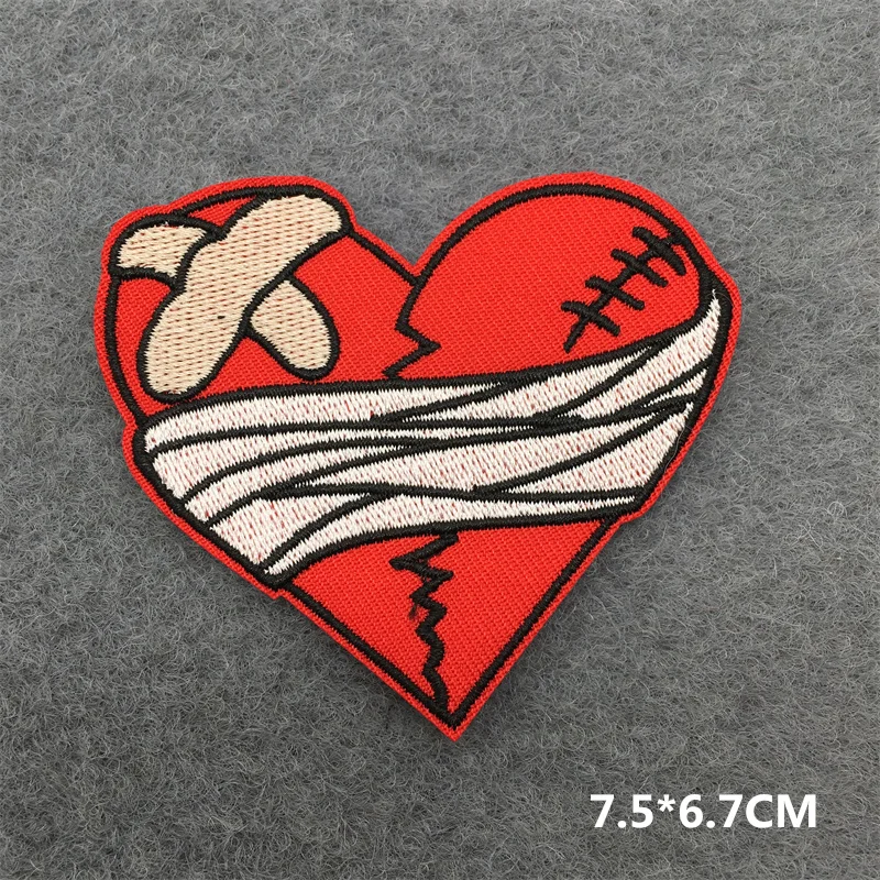 Parches bordados Punk See You In Hell para ropa, parches para planchar, rayas, apliques Diy, parches para amantes, pegatinas para ropa - imagen 5