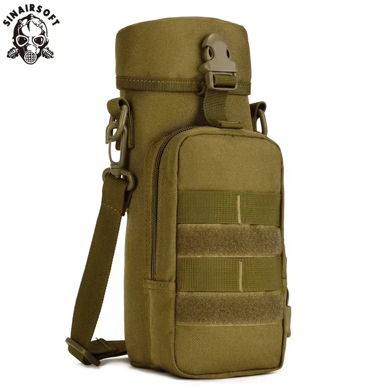 Bolsas tácticas Molle con cremallera para botellas de agua, bolsa pequeña para maletas, riñonera impermeable de nailon, bolsa para botellas deportivas para viajes al aire libre - imagen 2