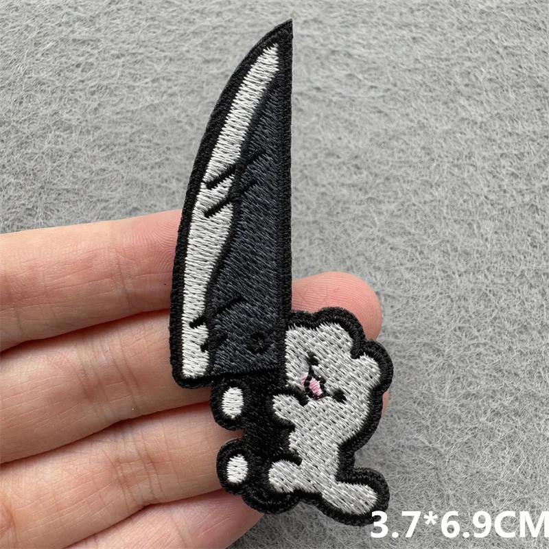 Parche bordado pequeño de dibujos animados, parche de animales, parches para planchar, parches bordados DIY para ropa, mochila, pegatinas de costura - imagen 5