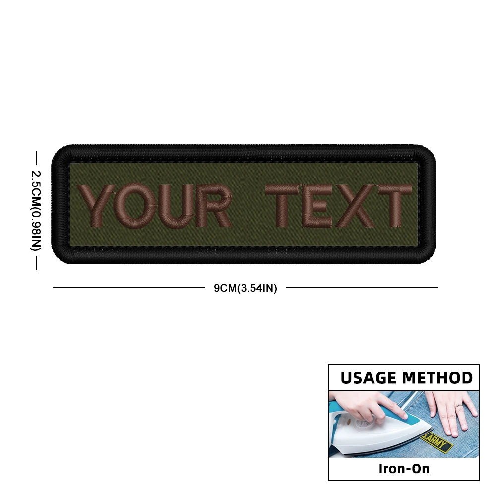 Khaki-Iron on