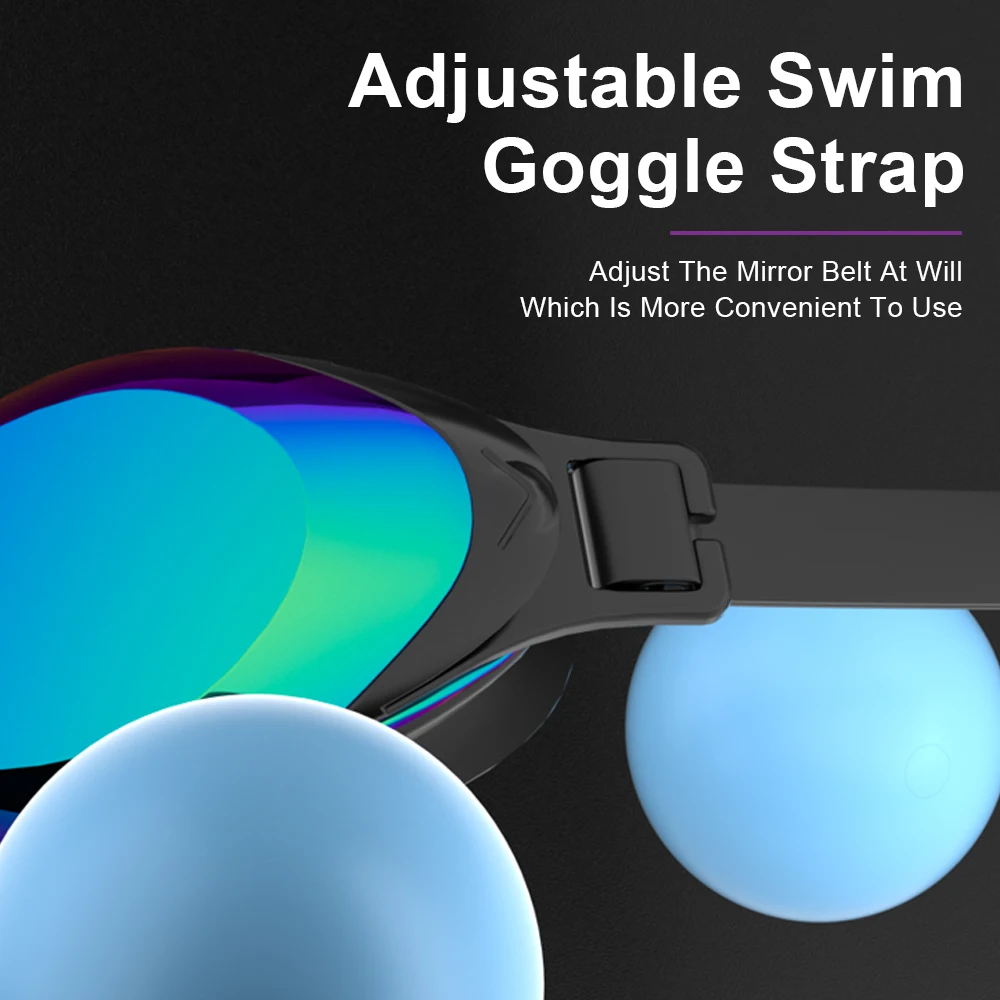 JSJM Gafas de natación antivaho profesionales con protección UV unisex - imagen 4