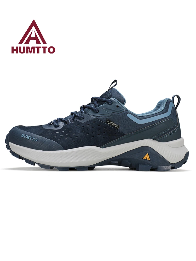 Humtto-zapatos de senderismo al aire libre de piel de vaca para hombre, zapatillas transpirables para escalar, senderismo, caza, turismo, botas de montaña, zapatos informales - imagen 3