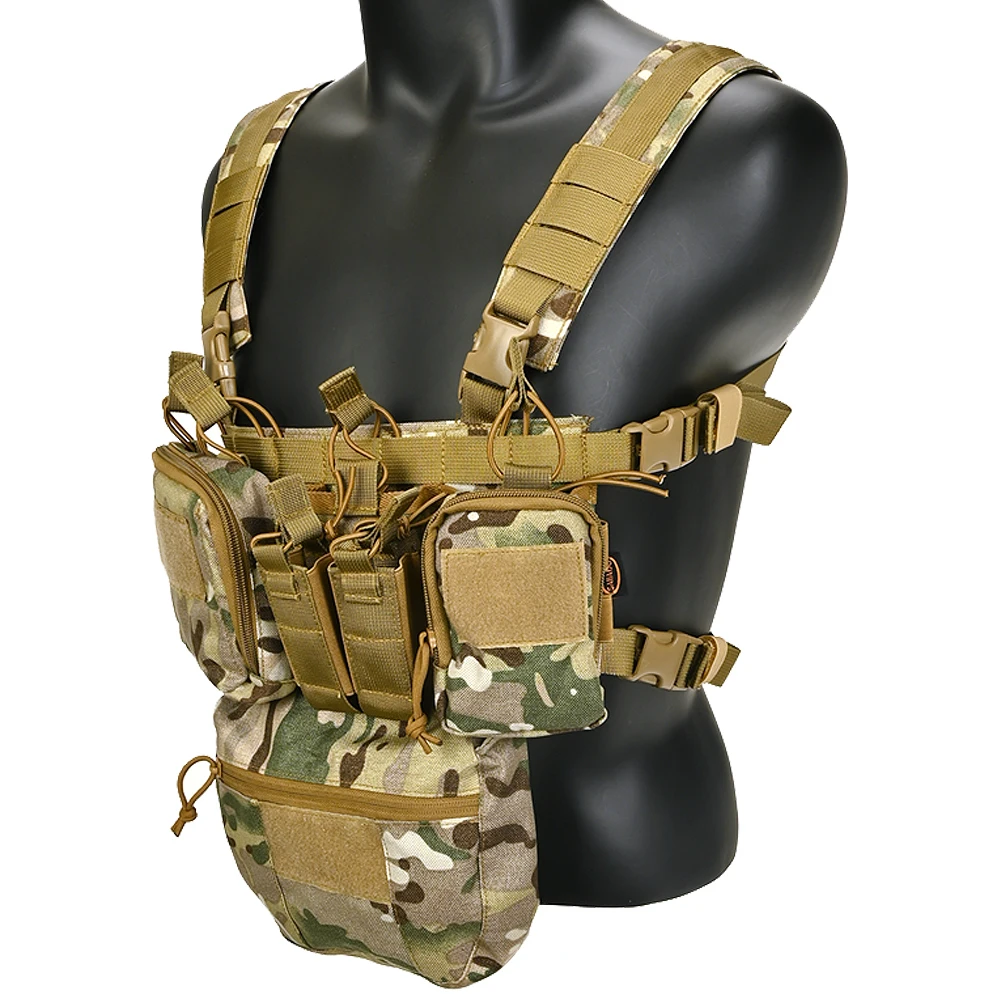 CS Match Wargame TCM Chest Rig Airsoft chaleco táctico paquete revista bolsa funda sistema Molle cintura hombres Nylon - imagen 3