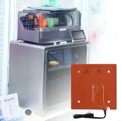 Almohadilla térmica silicona Precisions para impresora S1C, resistente a altas temperaturas, accesorio cama caliente
