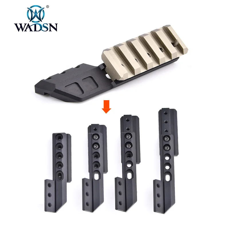 WADSN-Adaptador de luz para linterna, Base izquierda y derecha, montaje de luz Surfire M600 M300, compatible con ModButton Airsoft FUSION - imagen 3