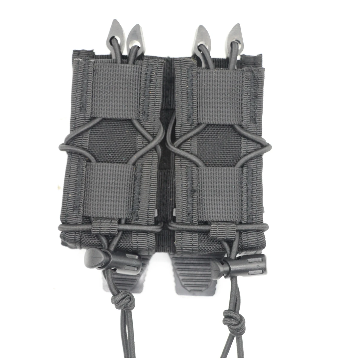 Bolsa para revistas tipo Tiger de 9mm/.45, funda para revistas Molle doble para caza, linterna táctica para exteriores, herramienta, riñonera - imagen 3