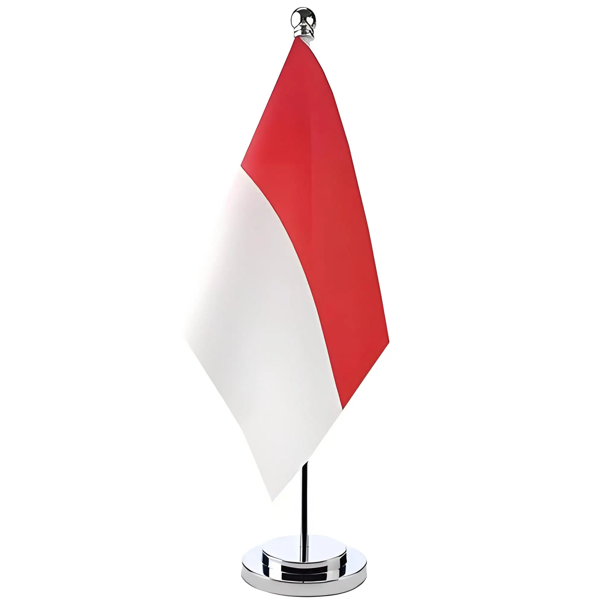 Bandera Indonesia de escritorio en poliéster, soporte decorativo