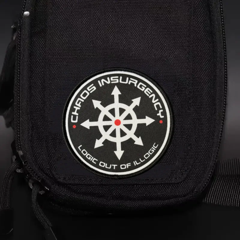 Parche táctico "SCP Chaos Rebels", insignia de moral militar, mochila con gancho y bucle impreso, accesorios de decoración de ropa, brazalete adhesivo