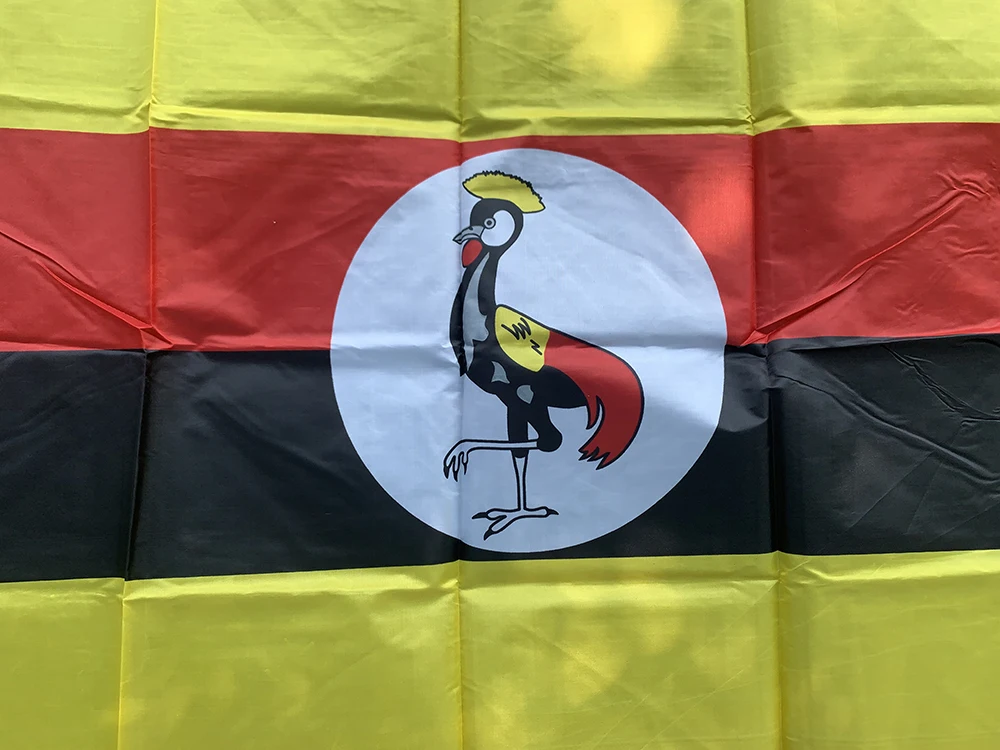Bandera de SKY, bandera de Uganda, 90x150cm, telas de poliéster de alta calidad, banderas de Uganda colgantes, pancarta de decoración del hogar para interiores y exteriores - imagen 3