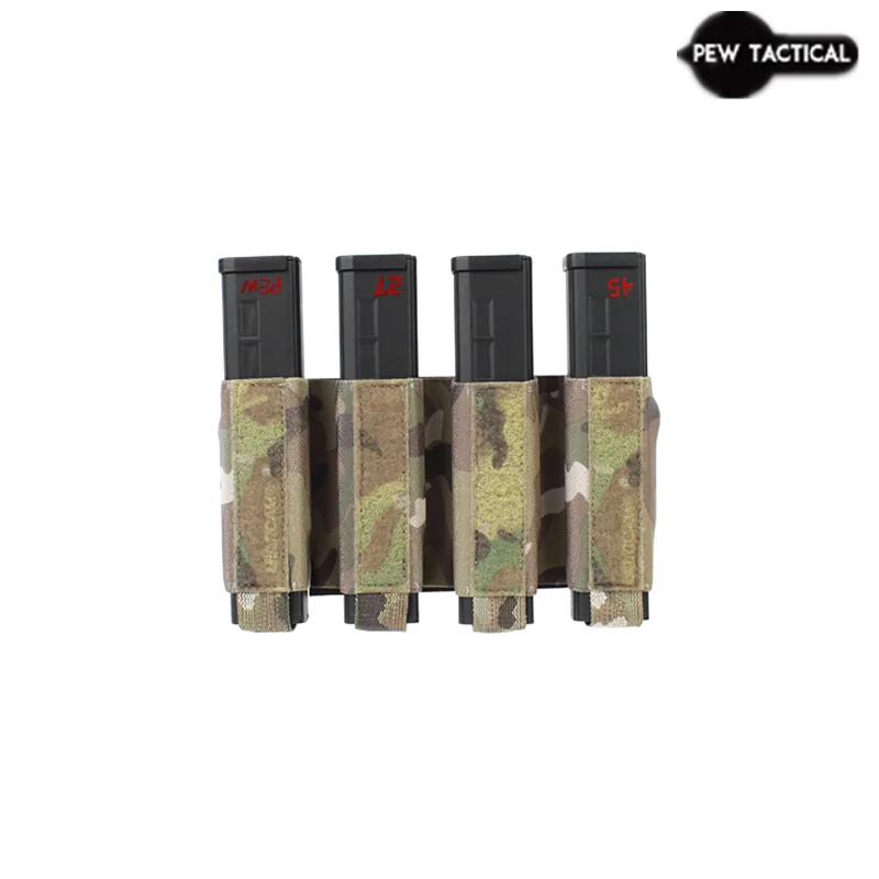 Bolsa táctica PEW para pistola de aire, accesorio táctico de estilo FERRO, rotación-Quad SMG pequeño, 9mm, AIRSOFT MAG Glock H & K MP5, ARP9 - imagen 4