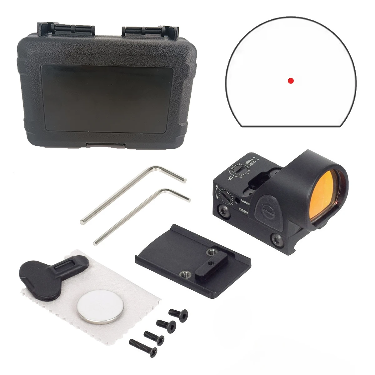 Mini mira telescópica con riel de 20mm, RM CC HD SR M1 M2 VISM PRO, mira óptica réflex de punto rojo, mira telescópica Airsoft para Rifle AR15 - imagen 4