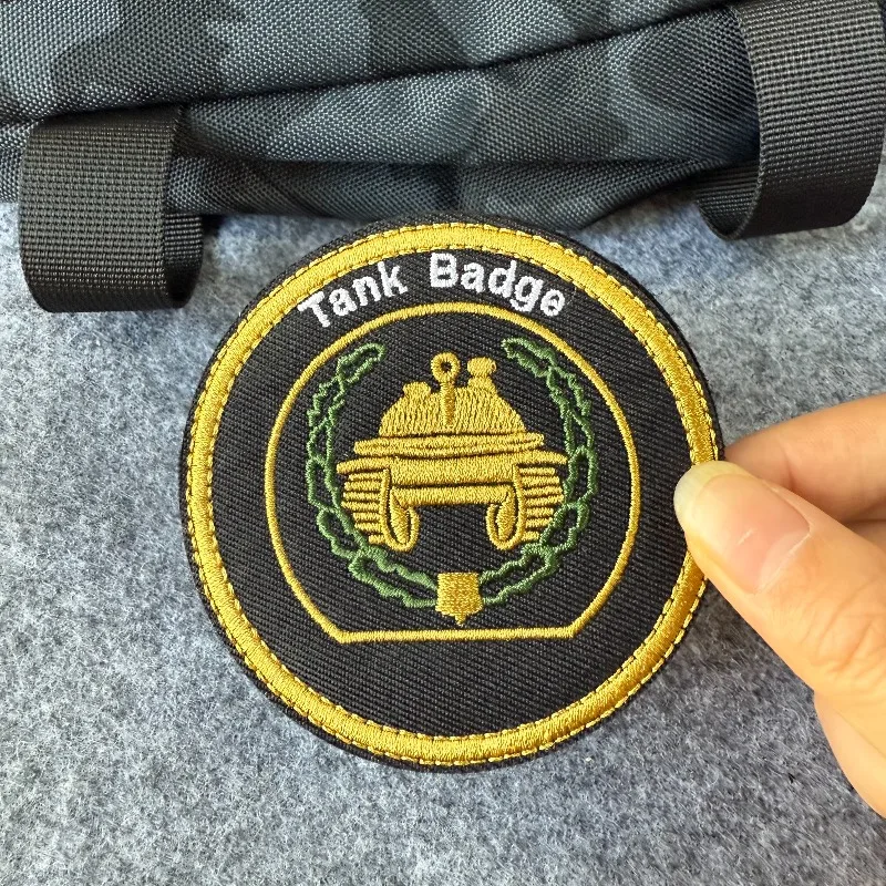 Parche bordado, insignia de tanque, gancho y bucle, parche táctico, brazalete, mochila, ropa, pegatina decorativa - imagen 4