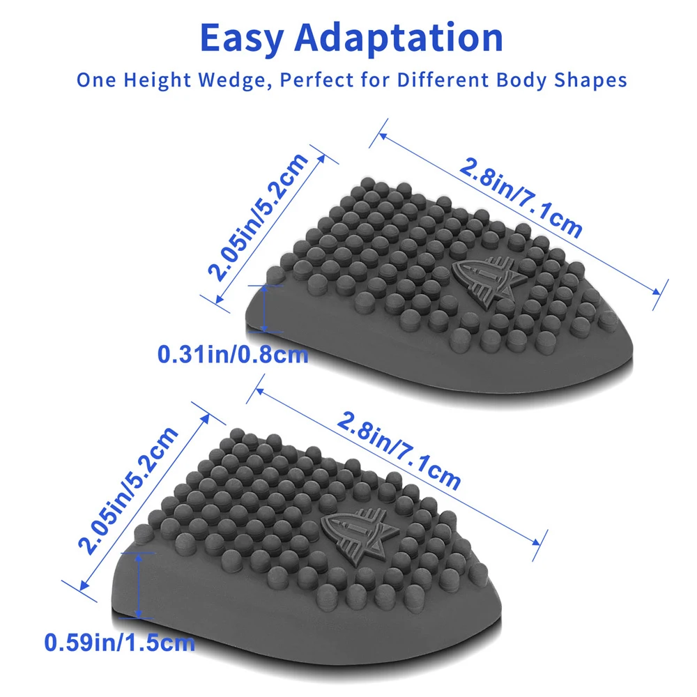 2/4 Uds funda de pistola de silicona cuña IWB funda de pistola almohadillas de cuña apéndice llevar funda de pistola respaldo apéndice de silicona cuña de transporte - imagen 5