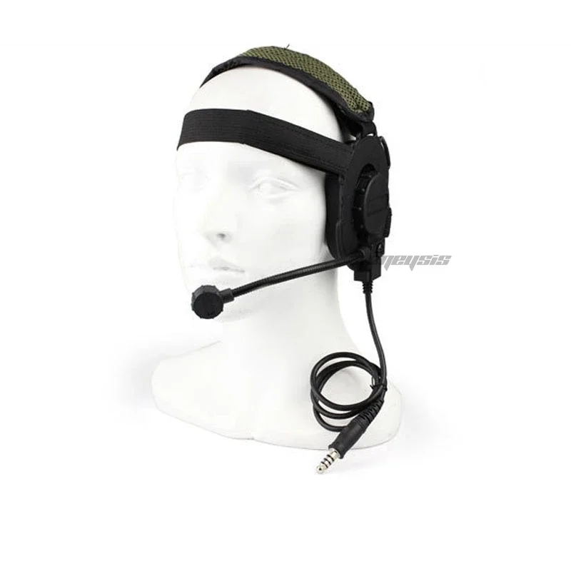 Auriculares tácticos de comunicación para Paintball al aire libre, juego de guerra CS, para caza y tiro, uso con PTT - imagen 2