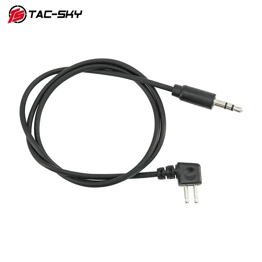 TAC-SKY táctico COMTA auriculares micrófono Cable adaptador para sin micrófono COMTA IPSC auriculares de disparo para Baofeng Uv5r Uv82v Walkie Talki - imagen 5