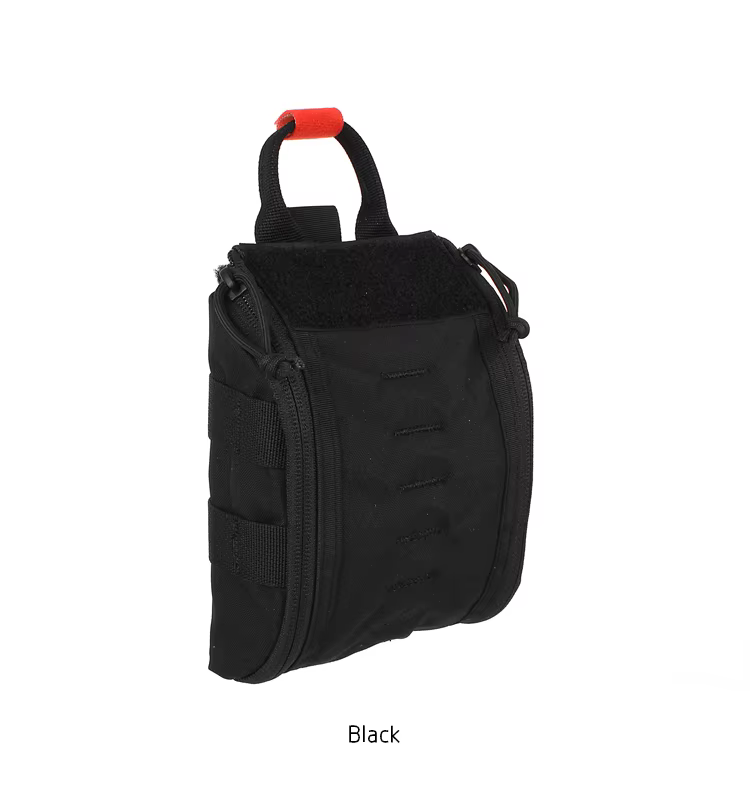 Vista frontal de la bolsa mostrando el diseño modular