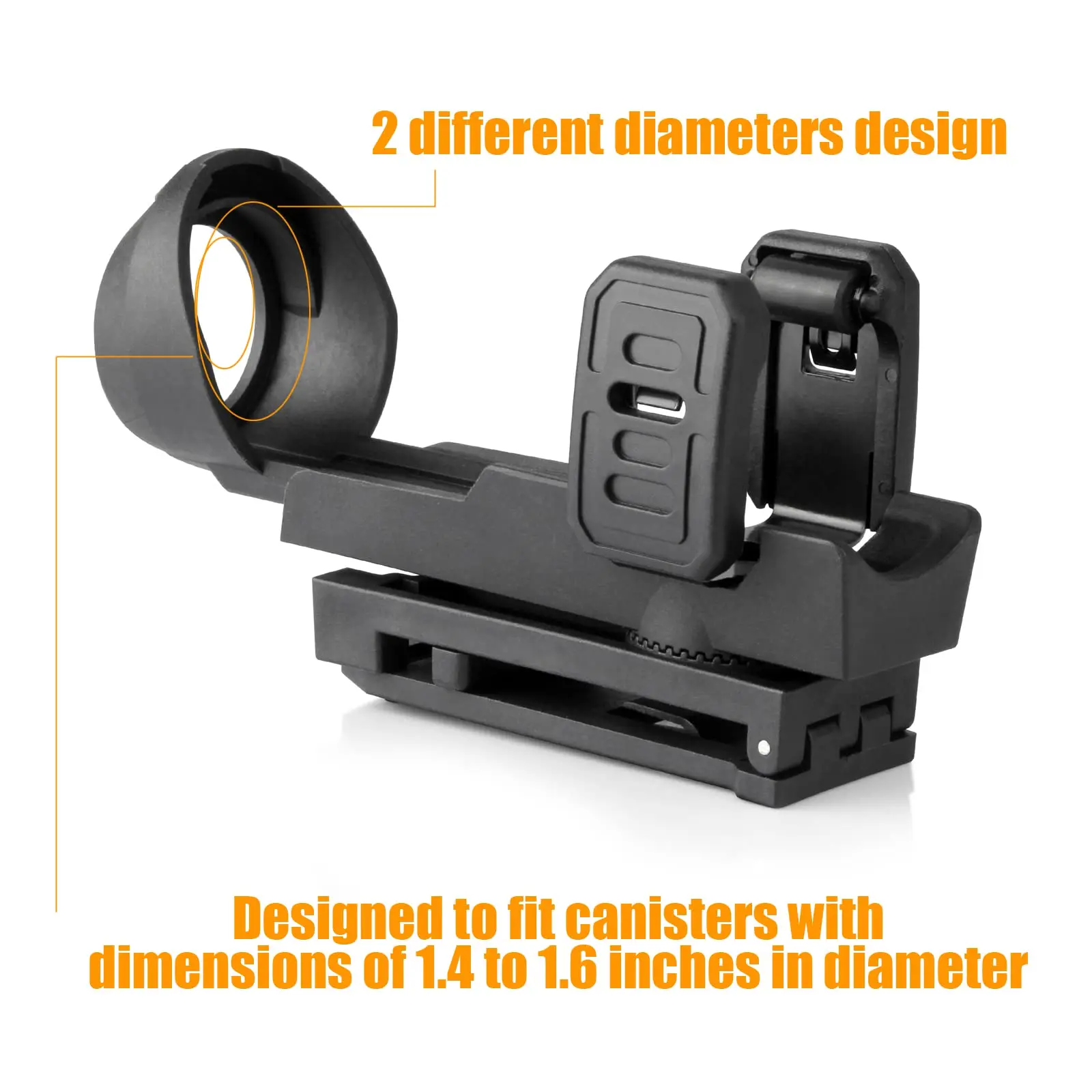 Funda táctica para espray de pimienta, soporte de polímero OC giratorio 360, bolsa de pimienta de dibujo rápido para espray de pimienta MK4 - imagen 3