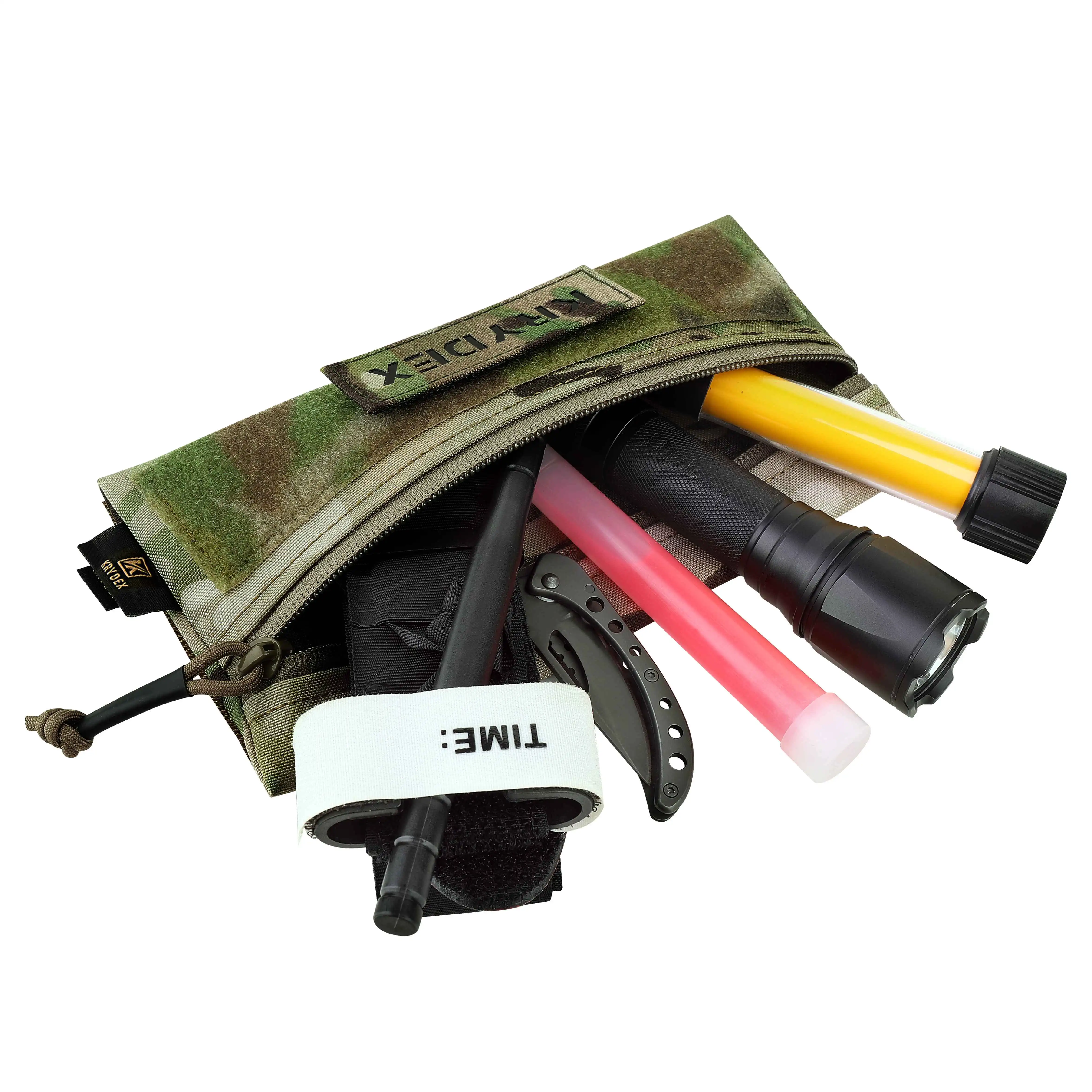 KRYDEX-chaleco táctico de caramelo, bolsa de Panel frontal, herramienta de utilidad, almacenamiento, gancho de bucle para MK3 MK4, aparejo de pecho, portador de placa, accesorio - imagen 4