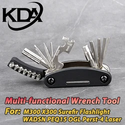 Llave multifuncional instalación PEQ15 MAWL X300 M600 rail táctico