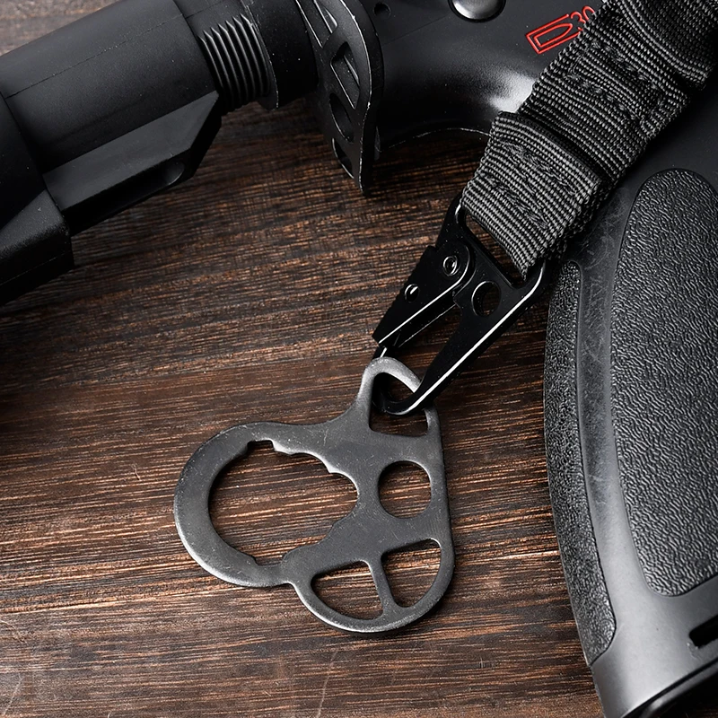 AEG QD-hebilla de correa de Metal, anillo redondo de mariposa, eslinga GBB Heart Troy, hebilla de correa, equipo táctico, accesorio de pistola de juguete Airsoft - imagen 2