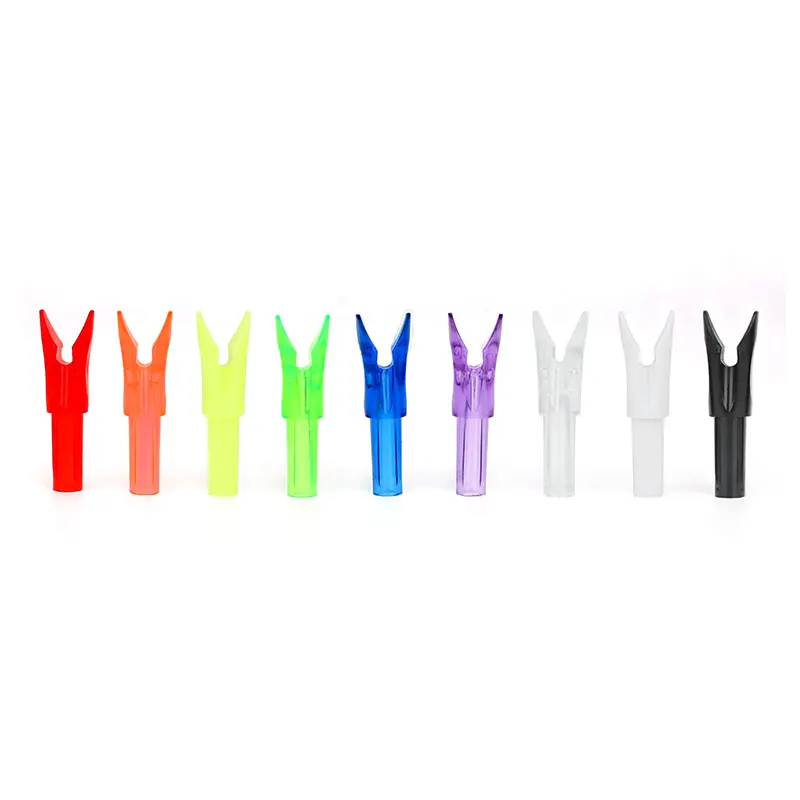 50 Uds tiro con arco flecha Nock inserto cola de plástico uso para ID6.2mm eje de flecha de fibra de vidrio de carbono para accesorios de entrenamiento de práctica de arco - imagen 5