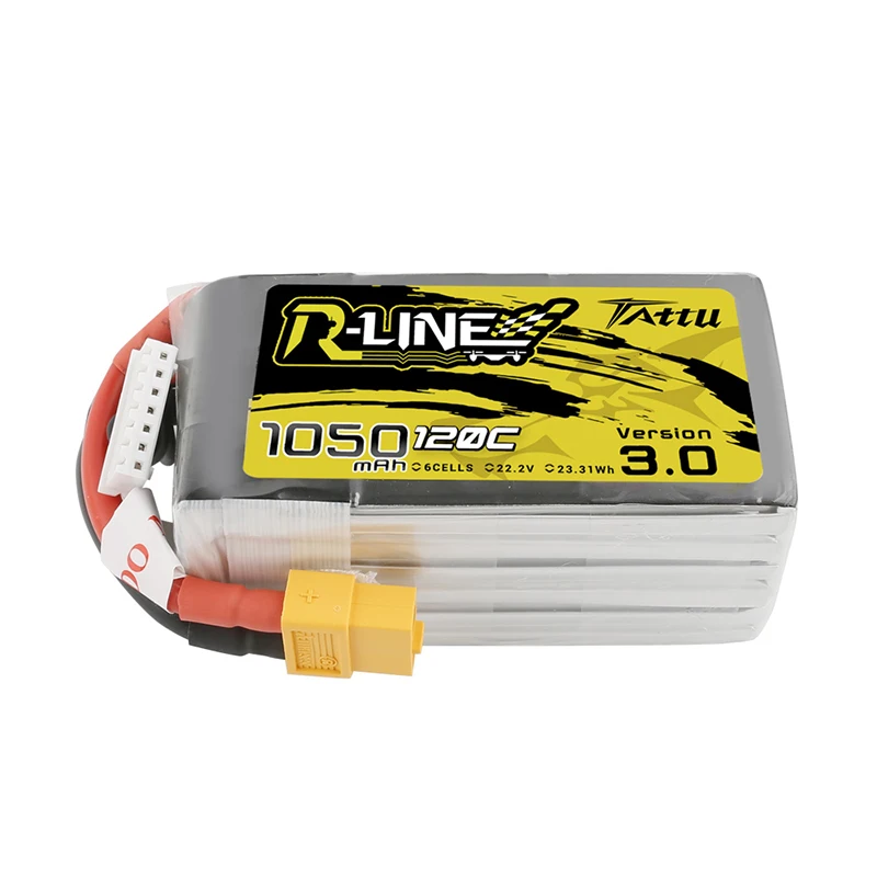 Batería LiPo TATTU-R-LINE 3,0 6S 22,2 V 1050mAh 95C para helicóptero RC Quadcopter FPV Racing Drone Parts 6S, batería para Drones - imagen 3