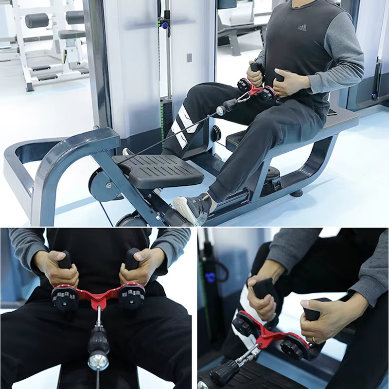 Barra tracción ajustable polea – Mango multifunción bíceps tríceps y espalda