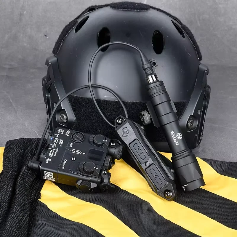 DBAL A2 punto rojo verde láser Surefir M300 M600 linterna interruptor de presión caza Airsoft luz para riel MLOK KEYMOD de 20mm - imagen 5