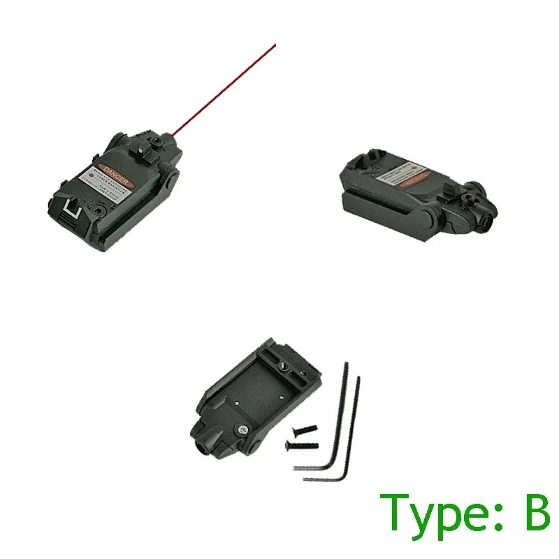 Mira telescópica táctica láser rojo, pistola de mano compacta para Airsoft KSC KWA Glock 17 18C 22 34 Series, interruptor de montaje alto/bajo - imagen 5