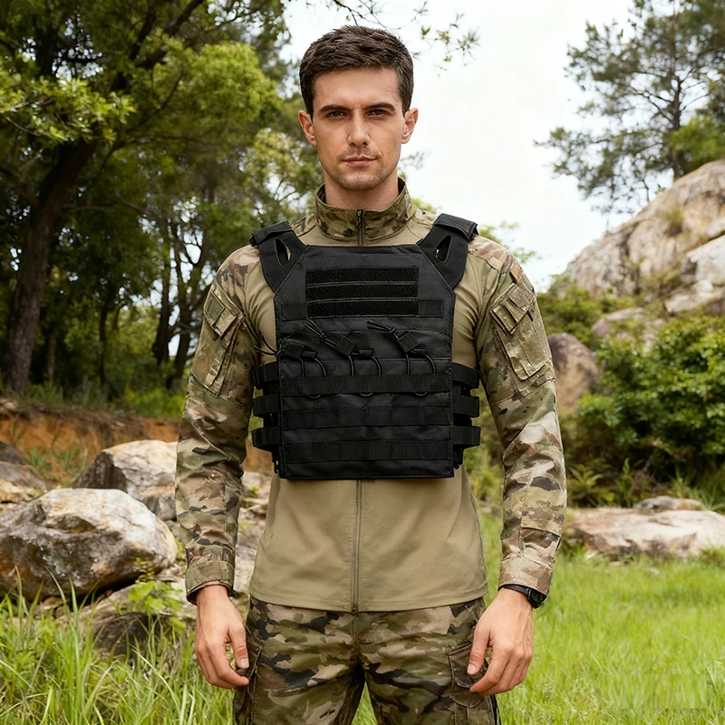 Chaleco táctico JPC Molle para hombre, chaleco portador de placa de protección de Paintball Airsoft militar para caza, armadura corporal - imagen 2