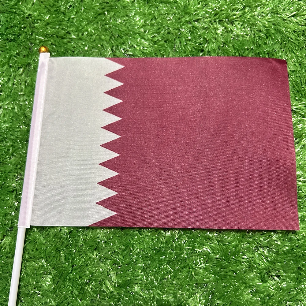 Bandera oficial de Qatar con mástil – Decoración hogar y exterior - imagen 4