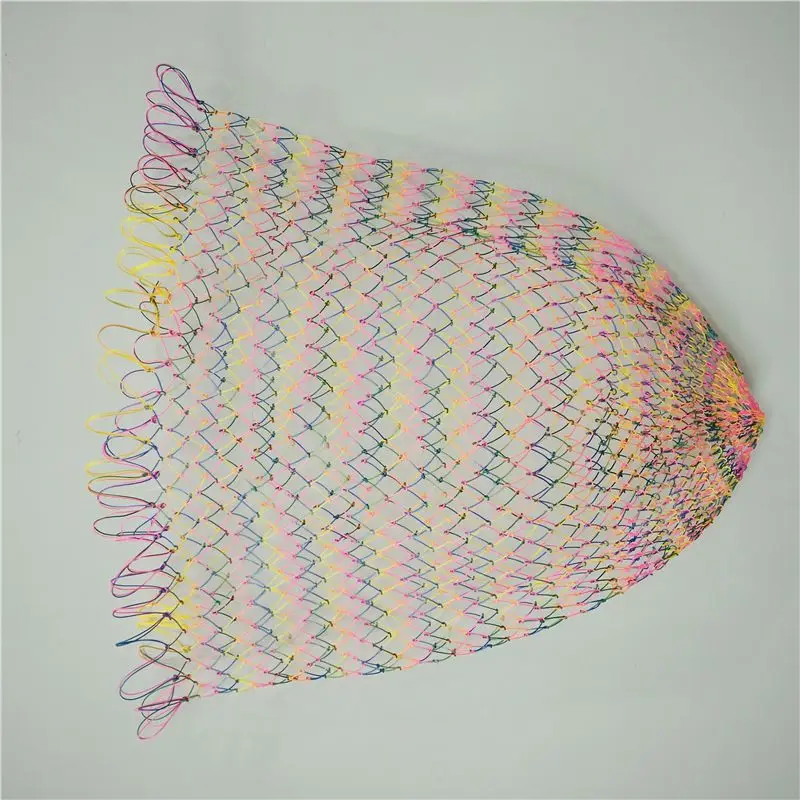 Red de pesca de nailon, aparejos de pesca, agujero de malla con rombos plegable, 25CM, 35cm, 40cm, 50cm de profundidad, red de inmersión plegable - imagen 2