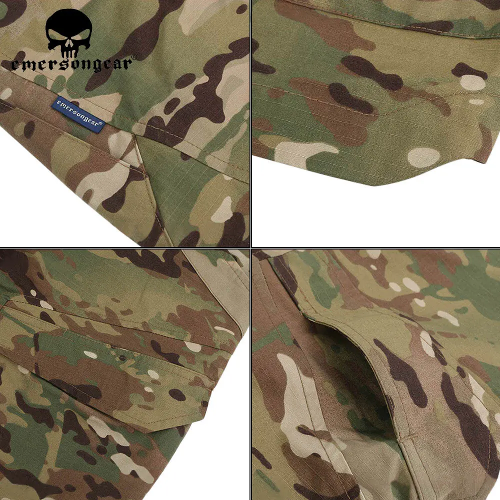 EMERSONGEAR-pantalones cortos tácticos G2 para caza, Pantalón deportivo ergonómico, táctico, Airsoft, Emerson, Multi-camuflaje, EMB9562 - imagen 4