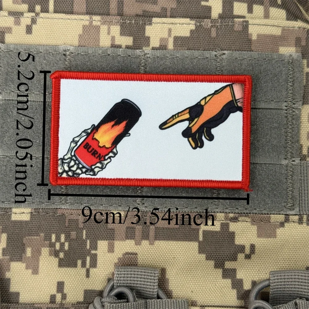 Parche táctico Chevron Morale "Creation of An Ulcer", apliques militares personalizados, pegatina para mochila, parches impresos con gancho y bucle - imagen 2