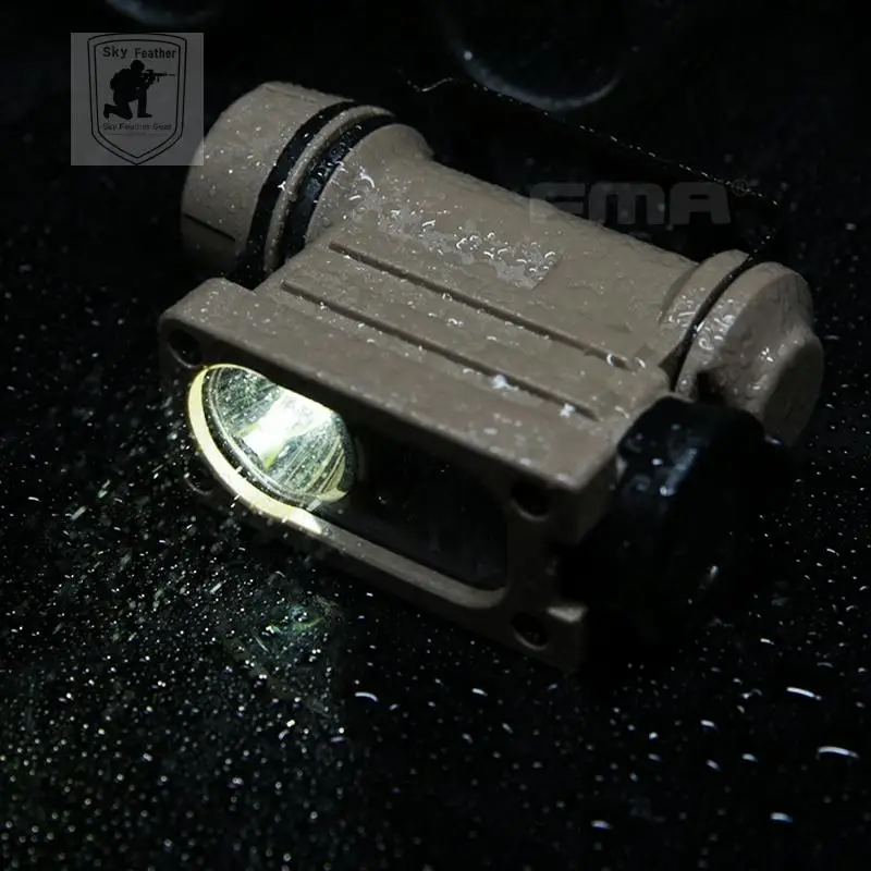 Luz de supervivencia compacta táctica FMA Gen 2 con correa para la cabeza, luz baja IR, señal intermitente de 3 colores, modelo TB1474 - imagen 2