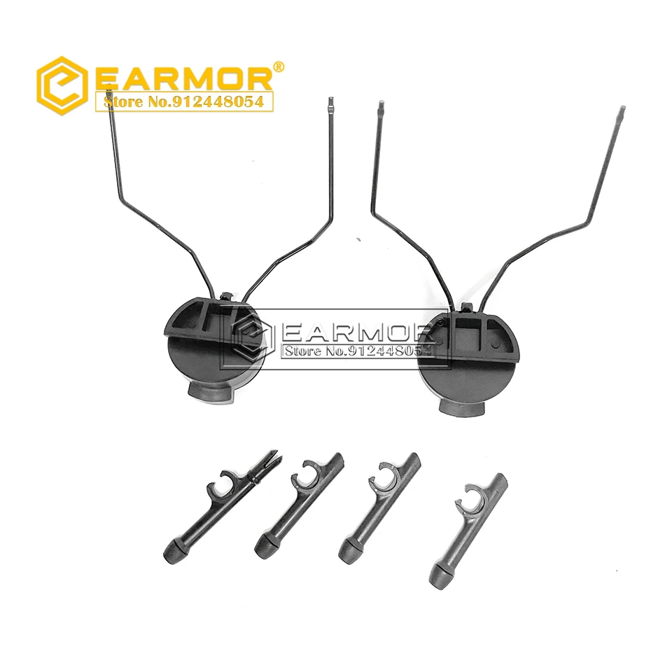 Earmor adaptador de riel de casco curvo para auriculares, rotación de 360 grados, PELT Comtac - imagen 5