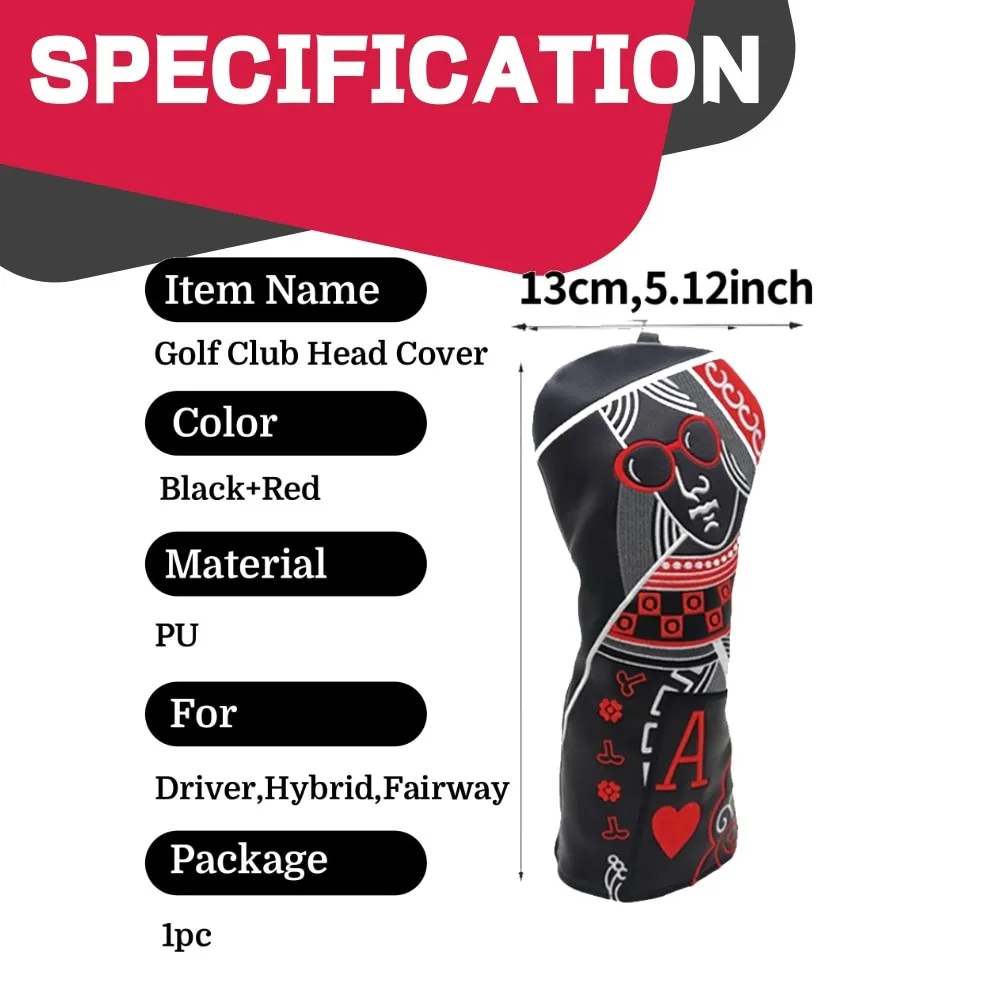 Fundas de madera para palos de Golf, cubierta de calle para conductor, cuero PU, impermeables, cubiertas de cabeza de varilla de empuje de alta calidad, protección para Putter de Golf - imagen 3