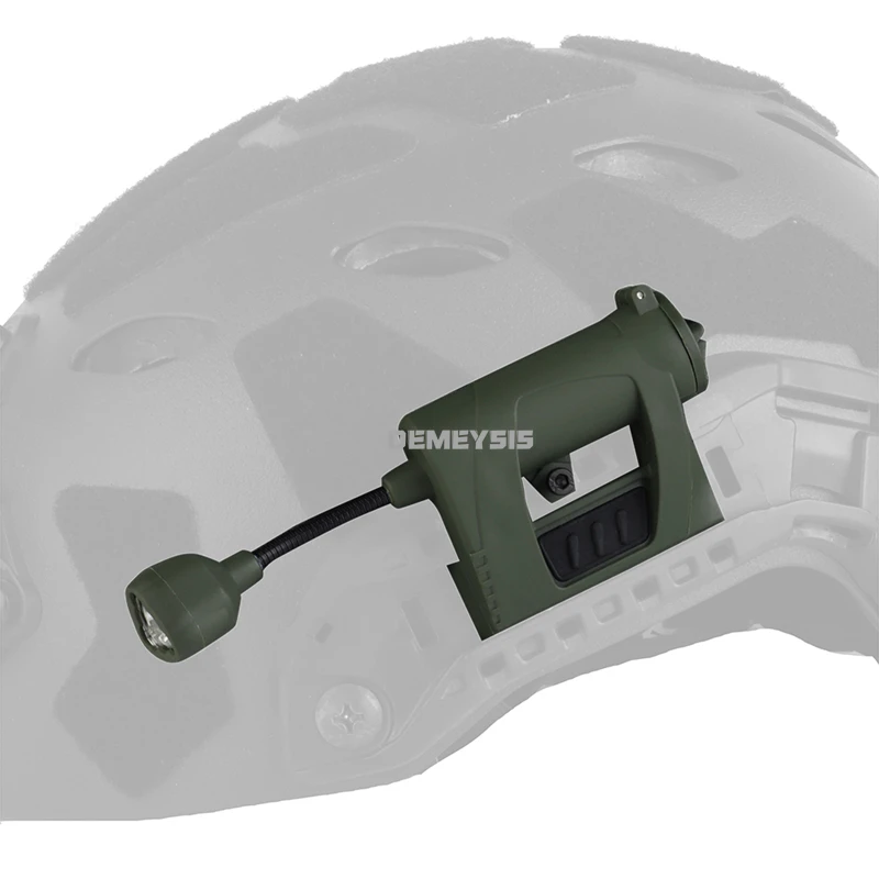 Casco táctico con carga de luz, linterna LED de 3 modos, iluminación de mapa para acampar al aire libre, cascos de caza Airsoft, accesorios de lámpara - imagen 5