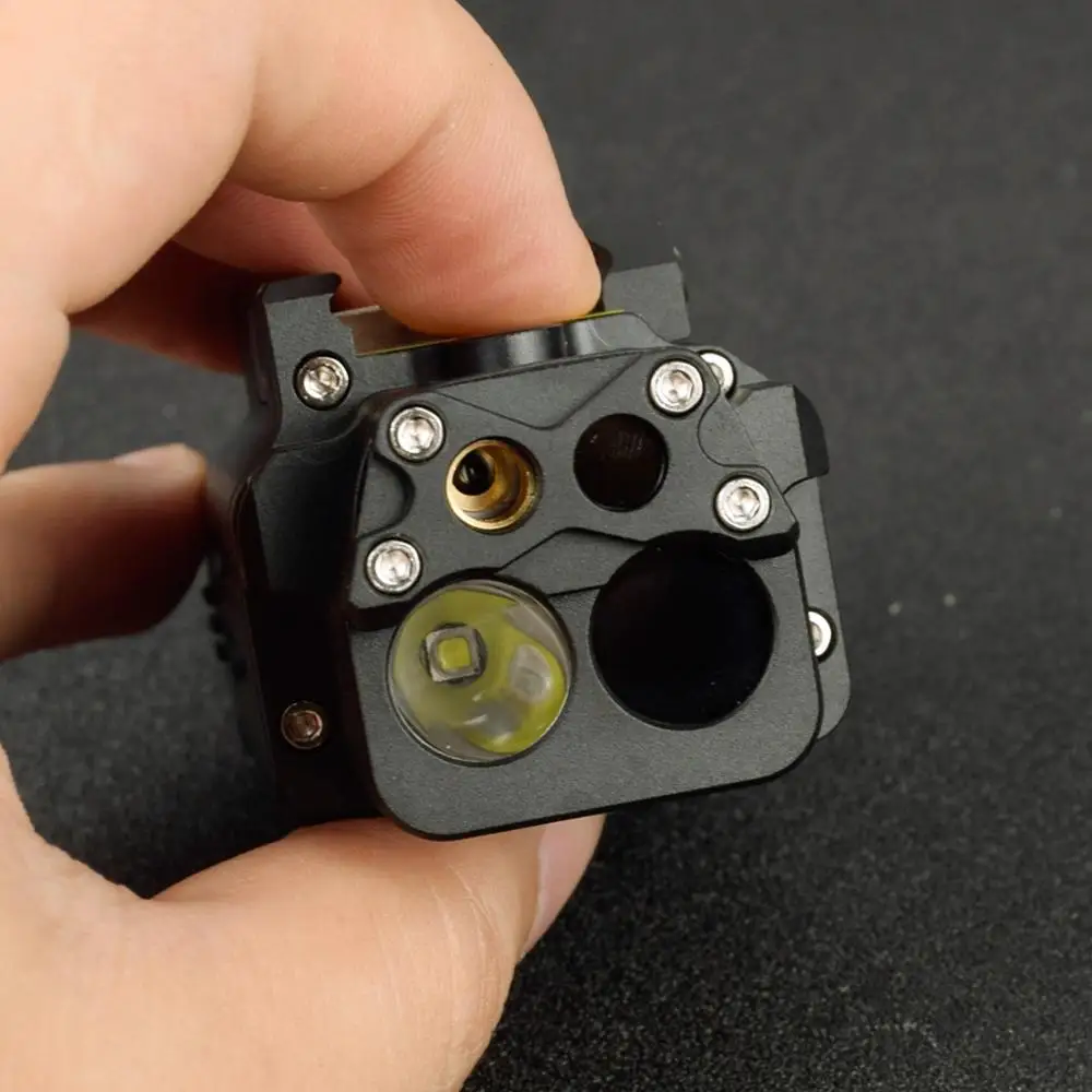 Luz de pistola táctica SBAL DBAL-PL, estroboscópica constante IR con mira láser roja, para caza, Airsoft, Rifles, linterna de pistola - imagen 3