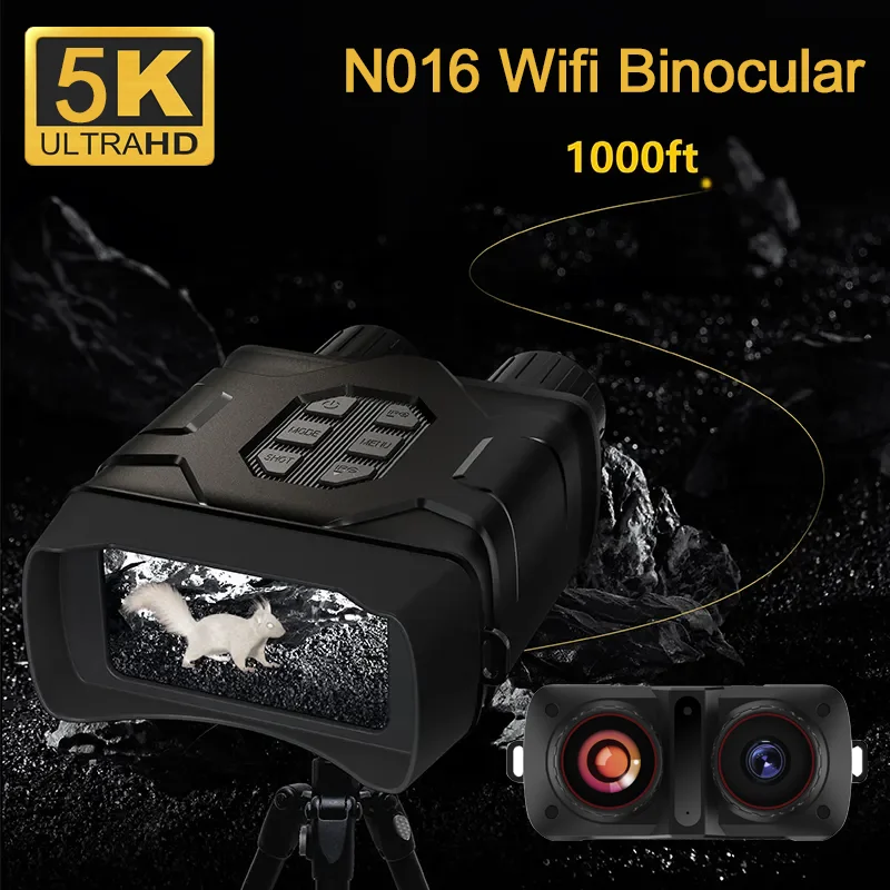 Binoculares infrarrojos WiFi con visión nocturna para caza y camping - imagen 2