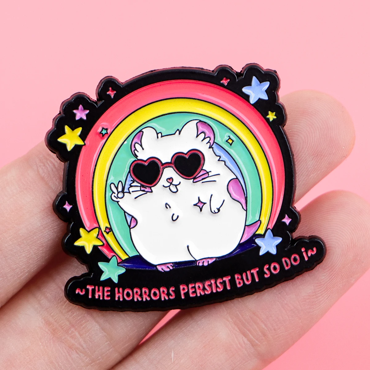 3 unids/set de alfileres esmaltados de hámster, broche de Animal divertido, Pin de solapa de Metal de dibujos animados, insignia, accesorios para mochila, joyería, regalos para amigos - imagen 2