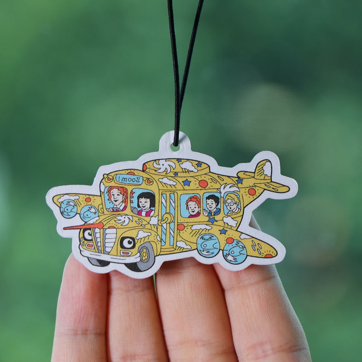 Tabletas de aromaterapia divertidas para autobús escolar, colgante de fragancia para Interior de coche, ambientador, decoración colgante para espejo retrovisor - imagen 5