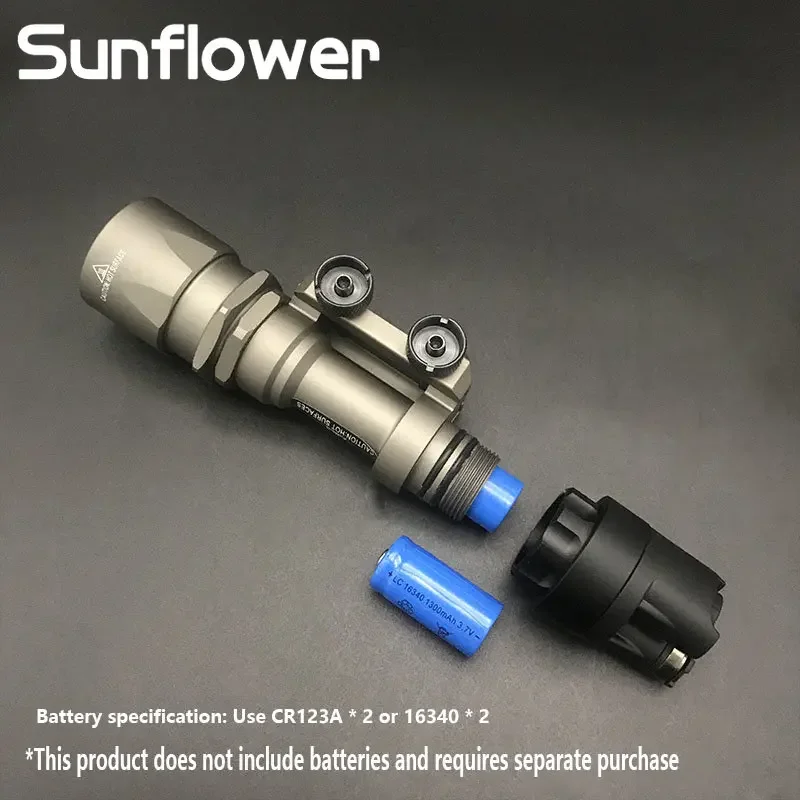 Arma táctica M952V M951, linterna Airsoft, luz LED blanca de 500 lúmenes, montaje QD, compatible con riel Picatinny de 20MM - imagen 4