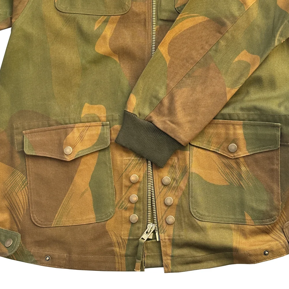WW2 británico Denison bata paracaidista para simular chaqueta Vintage camisa de camuflaje altura réplica soldado uniforme bata Denison - imagen 5