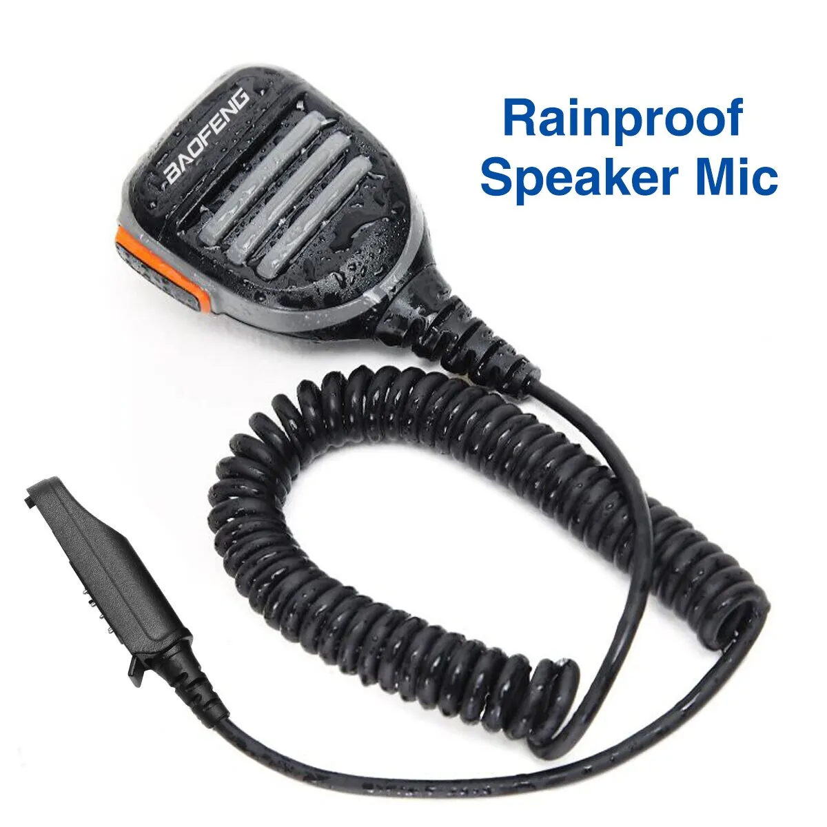 Baofeng, altavoz impermeable, micrófono, micrófono de hombro para BaoFeng UV XR UV 9R Pro Plus GT 3WP, walkie talkie impermeable - imagen 4