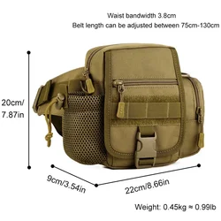 SINAIRSOFT riñonera táctica exterior MOLLE impermeable para senderismo
