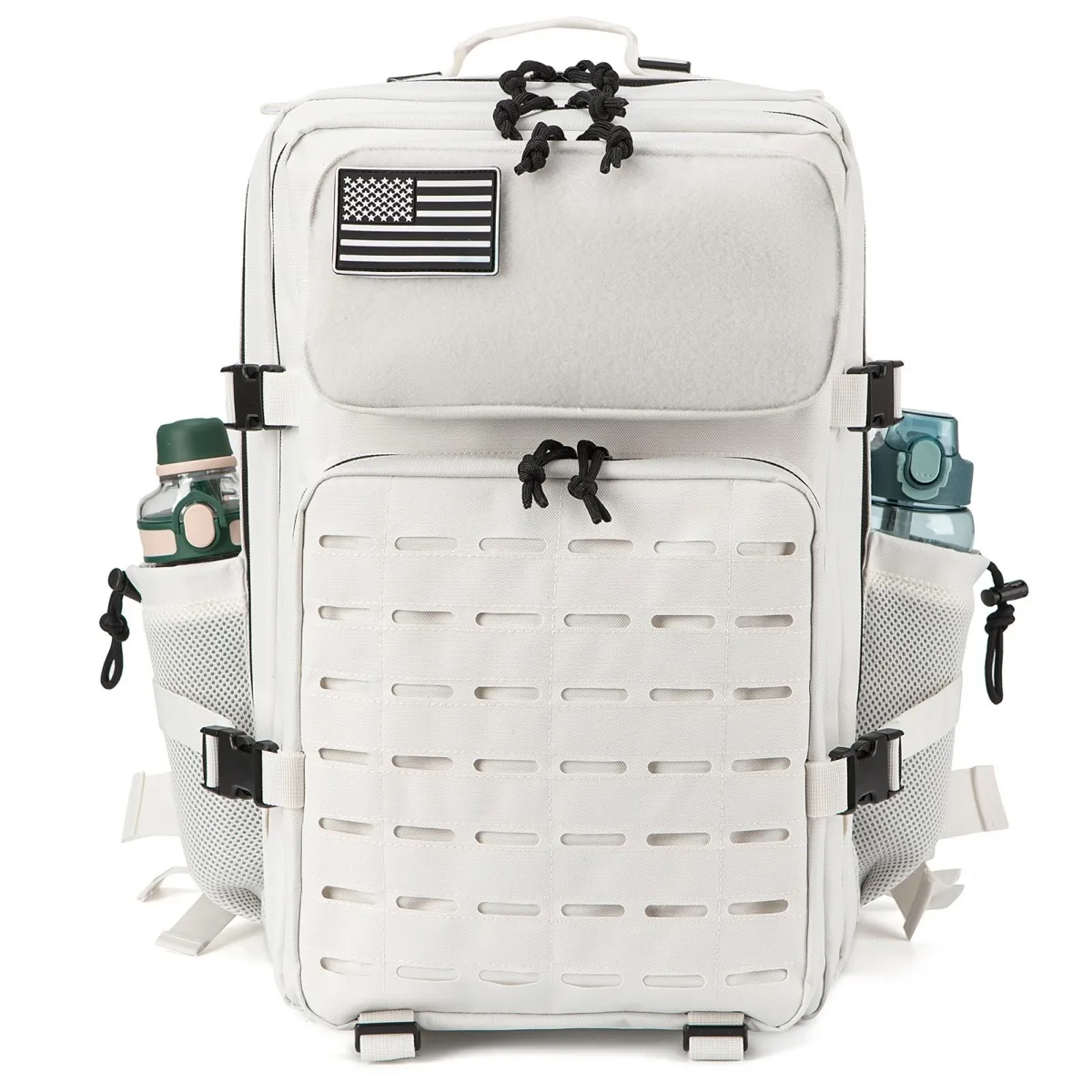 Mochila táctica con portavasos doble para senderismo, camping - imagen 3